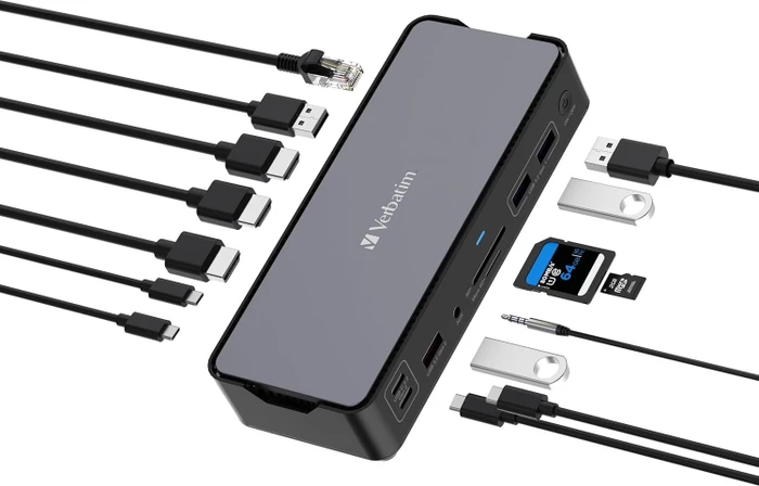 Verbatim USB-C Pro Docking Station 15-in-1, USB-C 3.1 [Buchse]