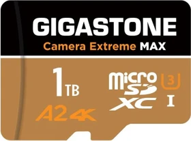 Gigastone Camera Extreme MAX R160/W140 1TB Kit, UHS-I U3, A2, Class 10 (804272767360)