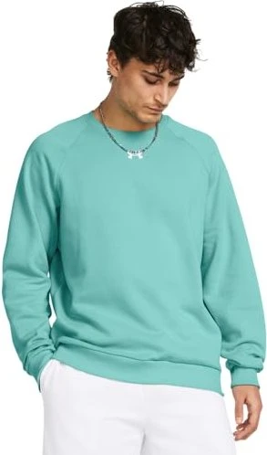 Under Armour Rival Fleece Crew Sweatshirt radial turquoise/white (Herren)