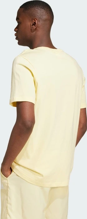 adidas Essentials Single Jersey Embroidered Small Logo T-Shirt kurzarm almost yellow (Herren)