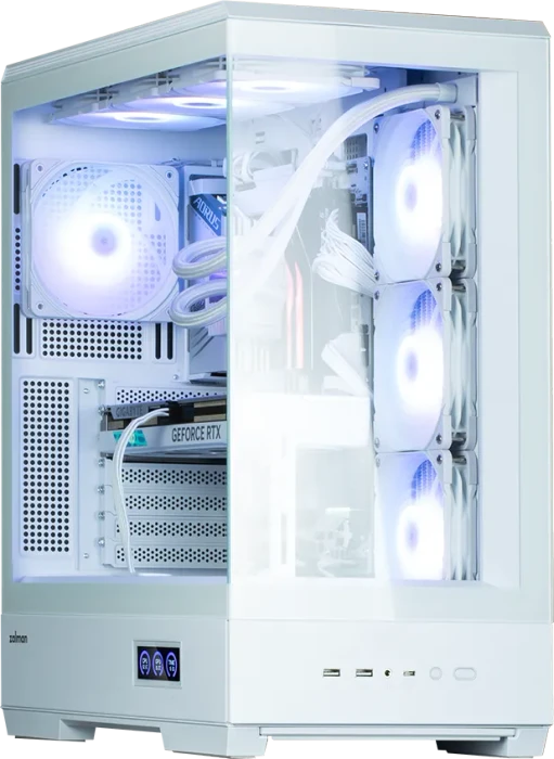 Zalman P50 DS White, Glasfenster