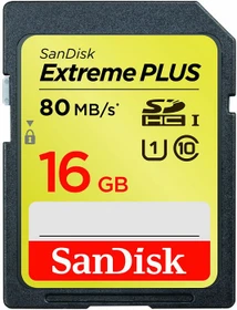 SanDisk Extreme PLUS R80/W60 16GB, UHS-I, Class 10