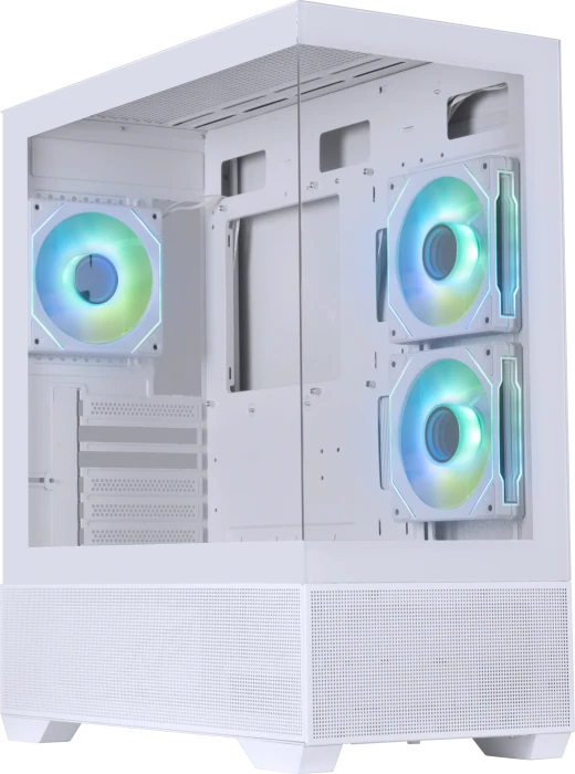BitFenix CETO Basic White, 3A, Lüfter LED ARGB, Glasfenster