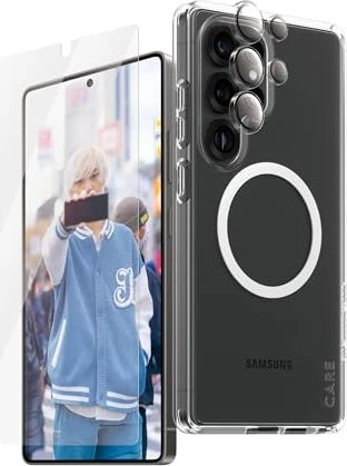 PanzerGlass Care Flagship 3-in-1 Bundle für Samsung Galaxy S25 Ultra