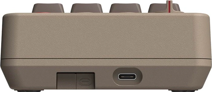 8BitDo Retro 18 Mechanical Numpad C64 Edition, beige, Kailh Box V2 WHITE, hot-swap, USB-C/Bluetooth