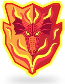 Papo Schaumstoffspielzeug - Schild Feuer Drache