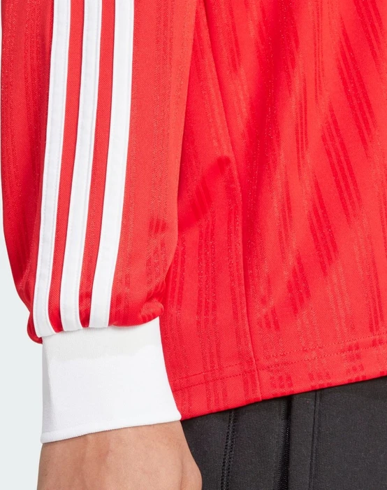 adidas Adicolor Piqué Football Shirt langarm better scarlet (Herren)
