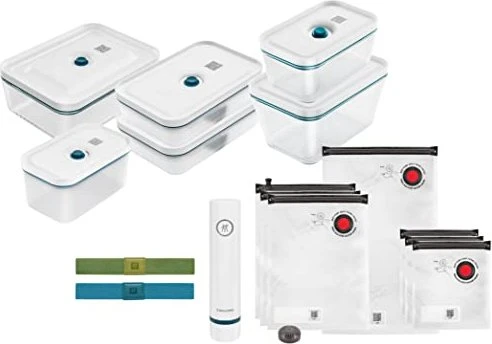 Zwilling Fresh & Save La Mer Glas Starter-Set Vakuumier-Stick, 16-tlg.