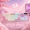 Redragon Terraflare K762 Pro Wireless, White & Pink, LEDs RGB, Mint Mambo, USB/Bluetooth, US Vorschaubild