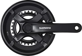 Shimano Tourney FC-TY501 Kettenschutz 46/30 Zähne Kurbelgarnitur 170mm schwarz