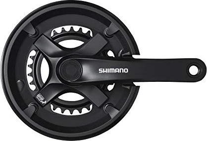 Shimano Tourney FC-TY501 Kettenschutz 46/30 Zähne Kurbelgarnitur 170mm schwarz