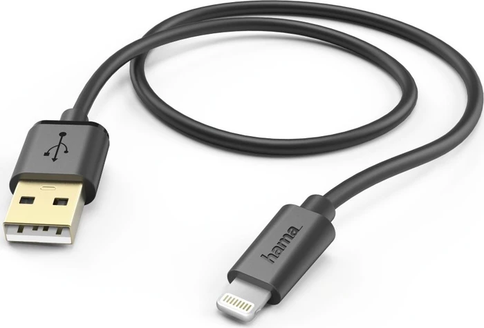 Hama Lade-/Datenkabel Apple Lightning/USB-A, 1.5m, schwarz