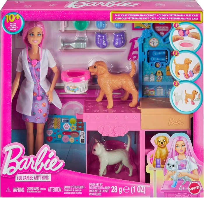 Mattel Barbie - Ich wäre gern...Gute Besserung Tierkrankenstation-Spielset