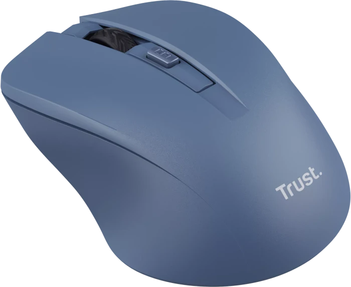 Trust Mydo Silent Wireless Mouse blau, ECO zertifiziert, USB
