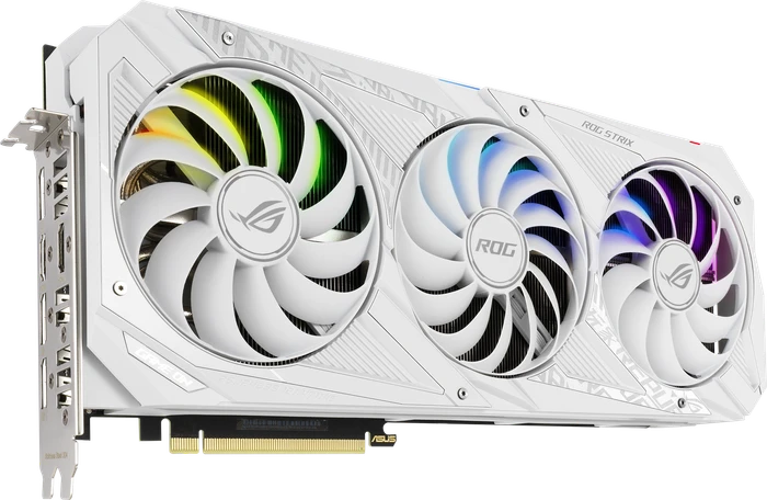 ASUS ROG Strix GeForce RTX 3070 V2 White (LHR), ROG-STRIX-RTX3070-8G-WHITE-V2, 8GB GDDR6, 2x HDMI, 3x DP