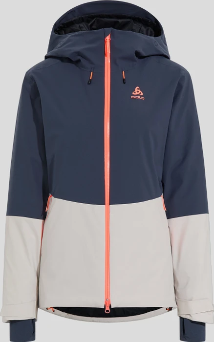Odlo Bluebird S-Thermic Skijacke silver cloud/india ink (Damen)