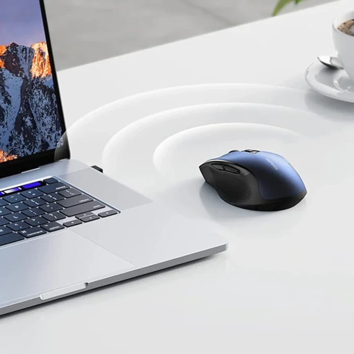 Ugreen MU006 Ergonomic Wireless Mouse, blau/schwarz, USB/Bluetooth