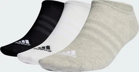 adidas Thin and Light No-Show Socken medium grey heather/white/black, 3 Paare