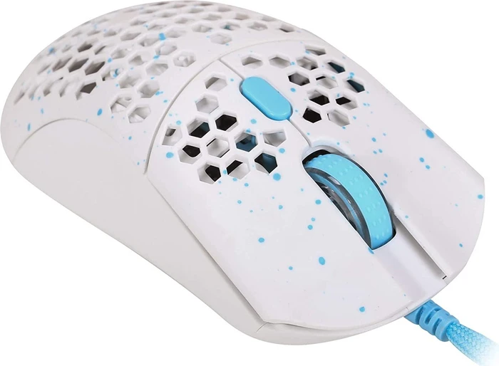 HK Gaming Sirius-M 3389 Gaming Mouse Massalia weiß/blau, USB