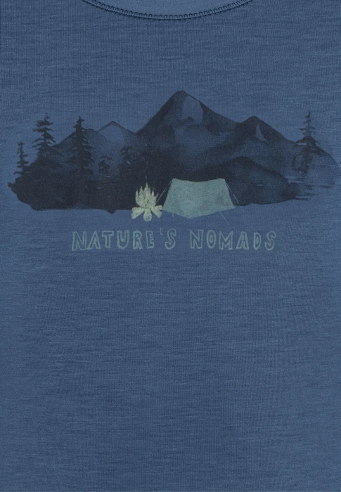 Jack Wolfskin Hiking Graphic Funktionsshirt kurzarm evening sky (Junior)