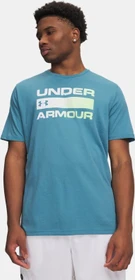 Under Armour Team Issue Wordmark Funktionsshirt kurzarm boundless blue/lumos lime (Herren)