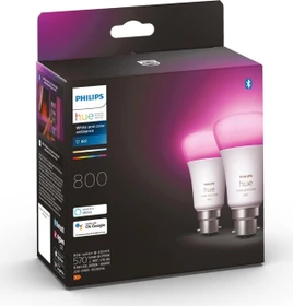 Philips Hue White and Color Ambiance 800 LED-Bulb B22d 6.5W, 2 Stück
