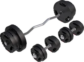 Gorilla Sports Kunststoff Gripper Sternverschluss Sz-Curl Set 70kg