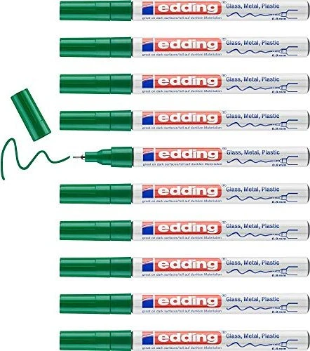 edding 780 Glanzlackmarker grün, 10er-Pack
