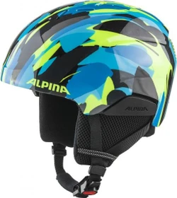 Alpina Pizi Helm neon/blue/green gloss (Junior)