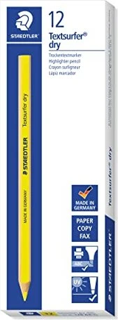Staedtler Textsurfer dry 128 64 Trockenmarker gelb, 12er-Pack