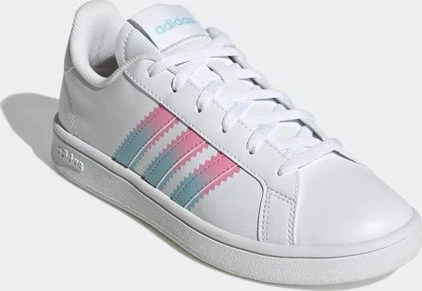 adidas Grand Court Base Beyond cloud white/bliss pink/bliss blue (Damen)