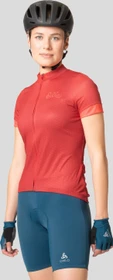 Odlo The Essential Print Trikot kurzarm american beauty/cayenne (Damen)