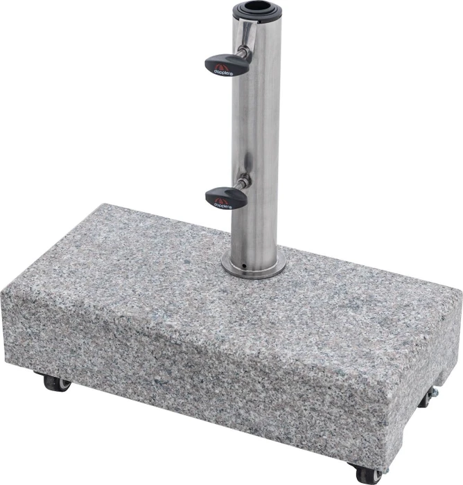 Doppler Active Granitplatte rollbar Sonnenschirmständer 25kg 45x22cm
