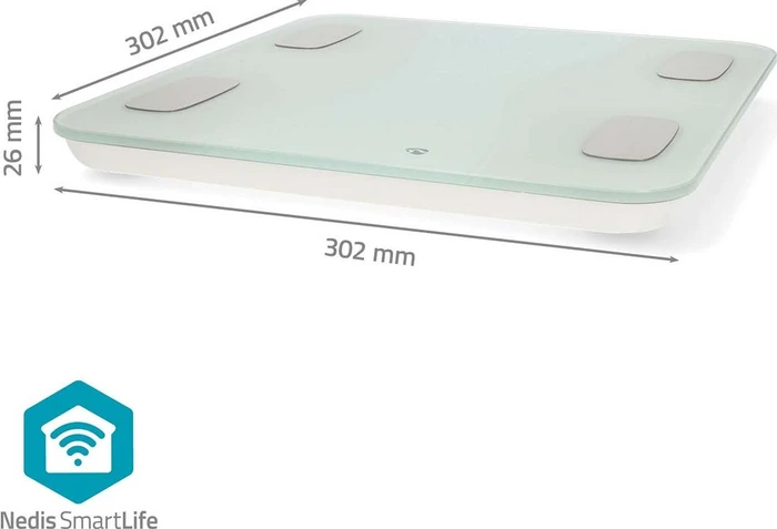 Nedis BTHPS11WT digitale Körperanalysewaage – Bild 4 von 4