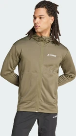 adidas Terrex Xperior LIGHT HoodED Fleece Jacke olive strata (Herren)
