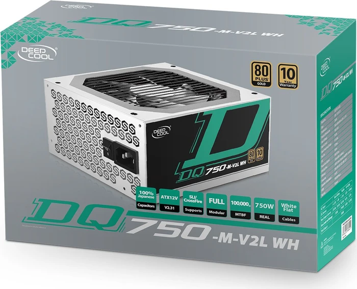 DeepCool GamerStorm DQ750-M-V2L-WH 750W, ATX 2.31