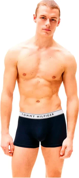 Tommy Hilfiger Everyday Essentials 3er Boxer Briefs th wht/med red/dsrt sky (Herren)