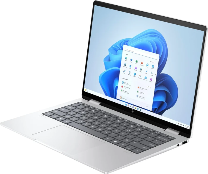 HP Envy x360 2-in-1 14-fa0470ng, Gletschersilber, Ryzen 7 8840HS, 16GB RAM, 1TB SSD, DE