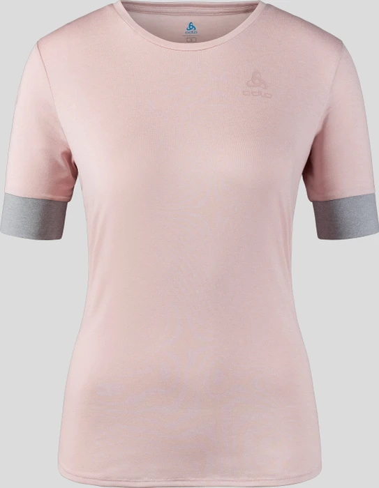 Odlo Run Easy Laufshirt kurzarm pale mauve/odlo silver grey (Damen)