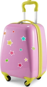 Hauptstadtkoffer For Kids reflektierende Aufkleber Sterne Spinner 24l rosa