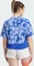 adidas Train Essentials Allover Print Flower Tie-Dye Funktionsshirt kurzarm semi lucid blue (Damen) Vorschaubild