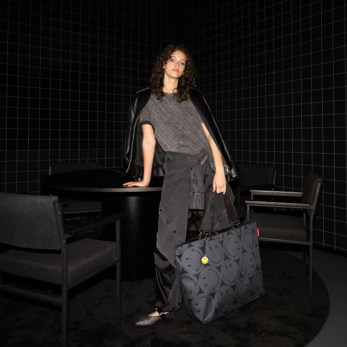 Reisenthel XL Shopper smiley grey