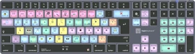 LogicKeyboard Titan Wireless Apple Final Cut Pro X Mac, Titanium Gray, LEDs weiß, USB/Bluetooth, DE (LKB-FCPX10-TM-DE)