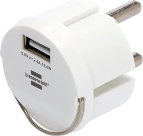 Brennenstuhl USB-A Steckdosenadapter weiß