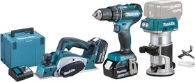 Makita DLX3116TJ Akku-Maschinenset inkl. MAKPAC + 2 Akkus 5.0Ah