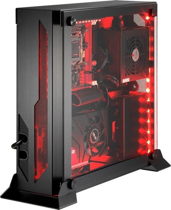 Lian Li PC-O5 schwarz, Glasfenster, Mini-ITX