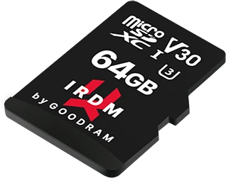 goodram M3AA IRDM MICROCARD R100/W40 64GB Kit, UHS-I U3, Class 10