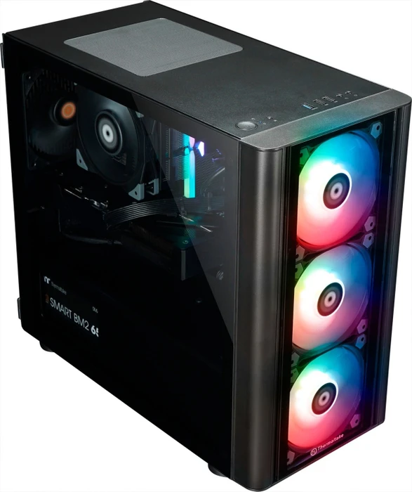 Thermaltake Narvi, schwarz, Core i5-12400F, 16GB RAM, 500GB SSD, GeForce RTX 3060