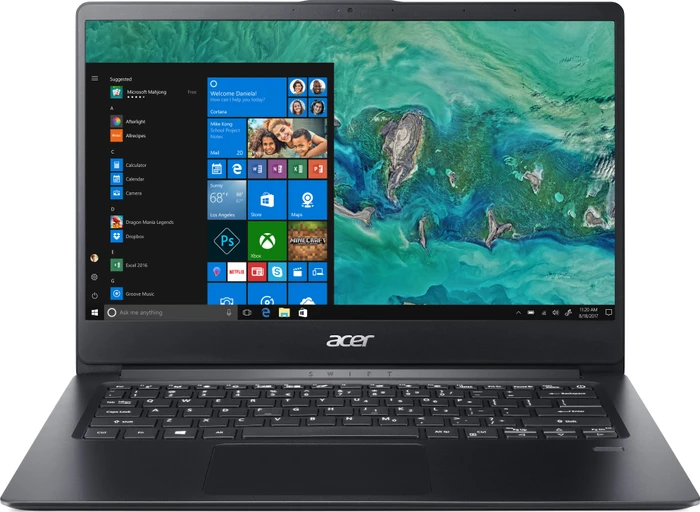 Acer Swift 1 SF114-32-P7F1, schwarz, Pentium Silver N5000, 4GB RAM, 128GB SSD, DE