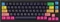 Keychron Q1/Q2/K2 OEM Dye-Sub Keycap-Set Rainbow, Kunststoff (PBT), Rainbow, mehrfarbig/schwarz, 97 Tasten (83+14), ANSI-US Vorschaubild